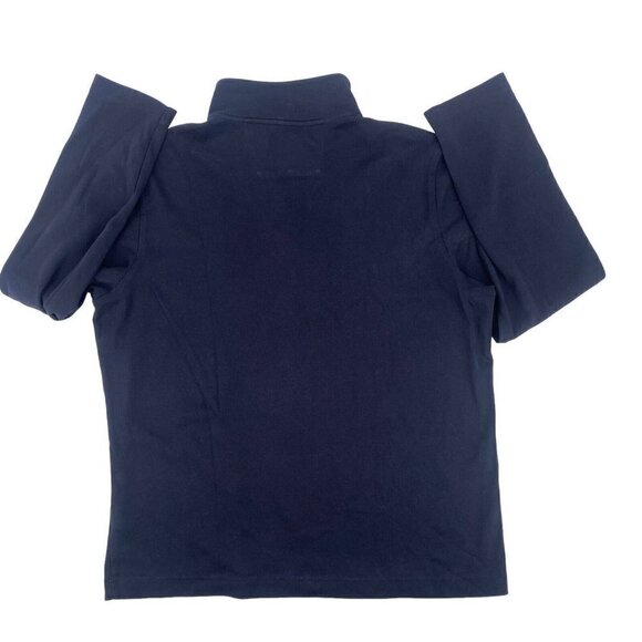 Banana Republic Men’s Size XL True Navy Cotton 1/4 Snap Button Pullover Jersey - Picture 2 of 8